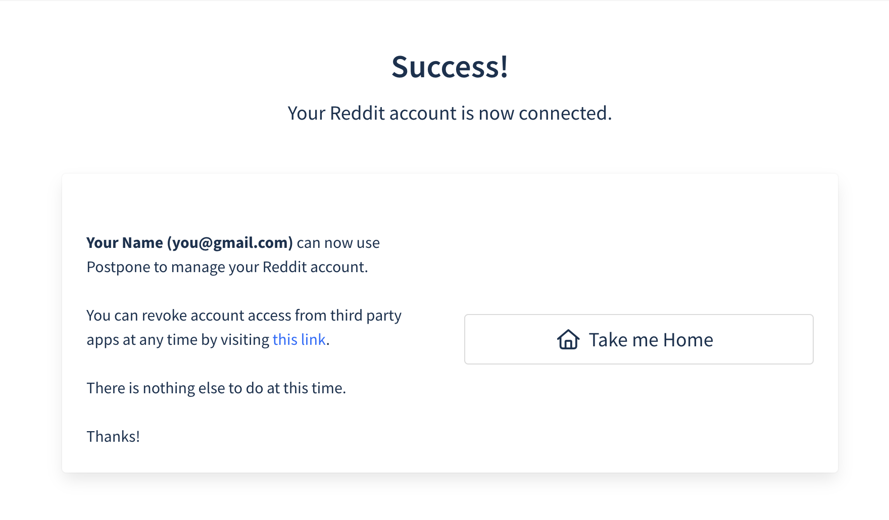 Grant access on social platform