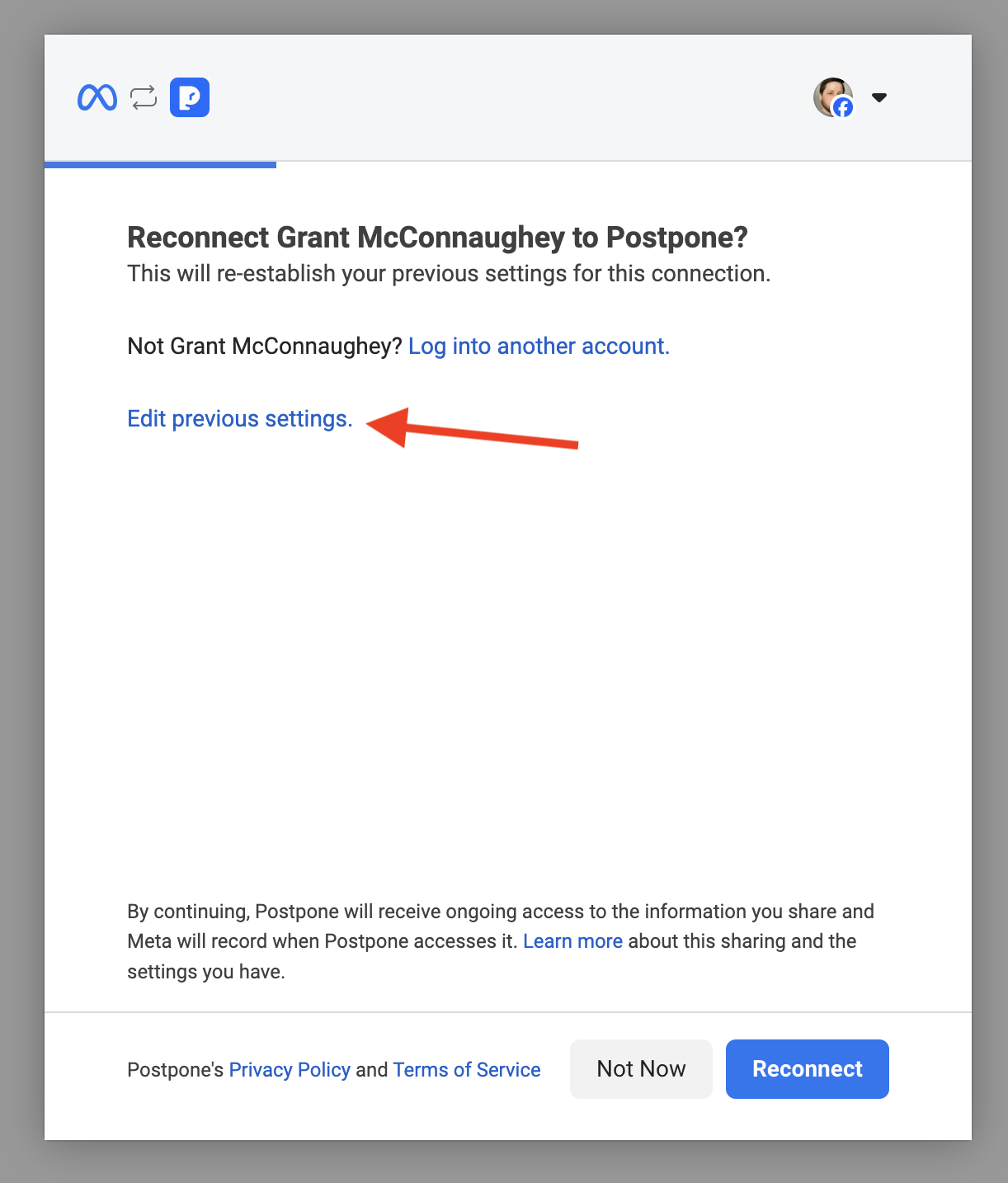 Save updated settings