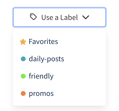Subreddit labels example